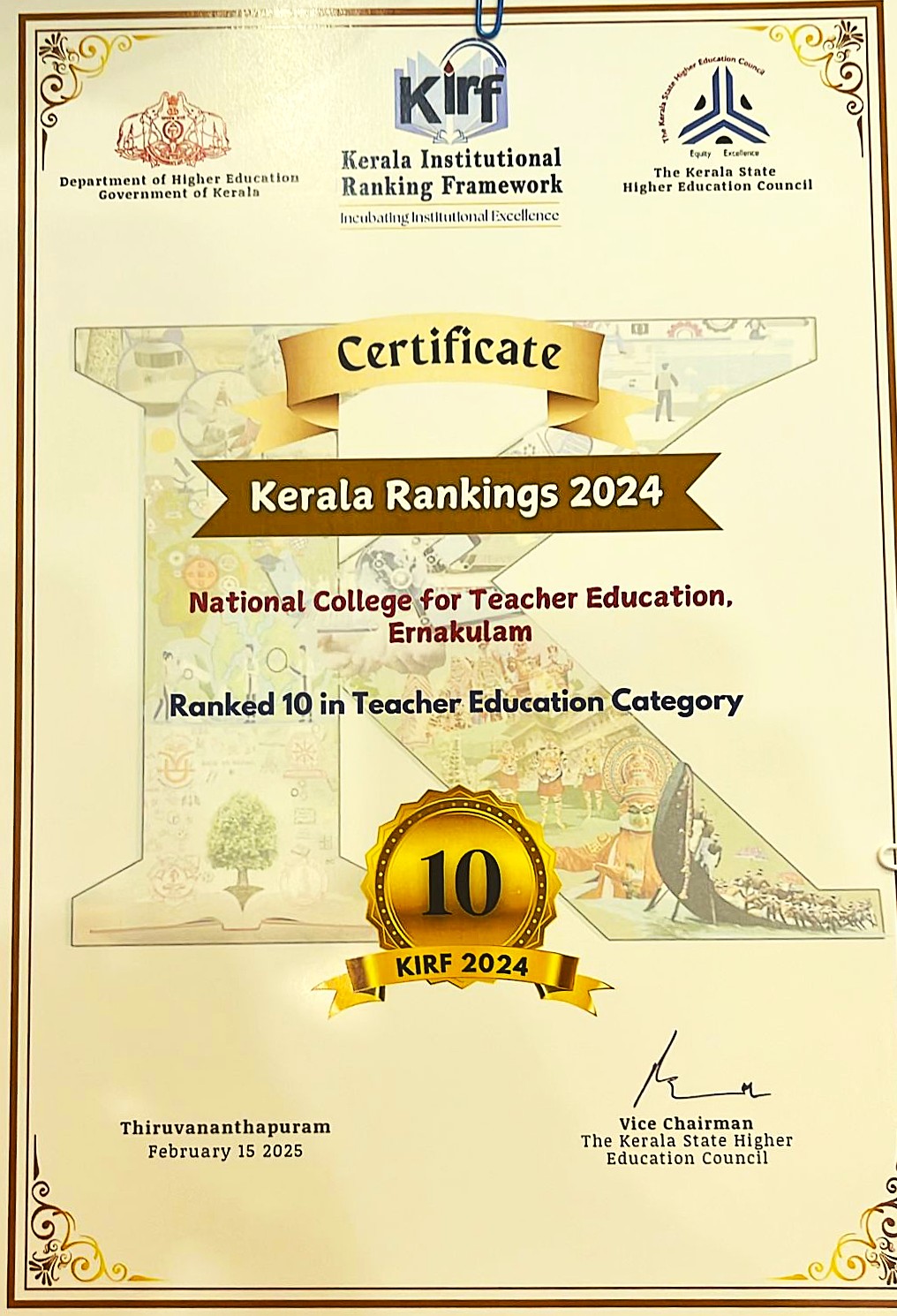 KIRF 2024 10th Ranking - Moments | National College For Teacher Education